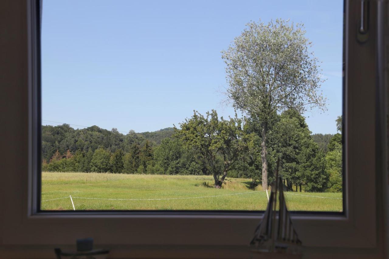 Auszeit Mit Weitblick In Der Saechsischen Schweiz - Kleiner Bauernhof Mit Tieren Und Wallbox Rathmannsdorf Ngoại thất bức ảnh